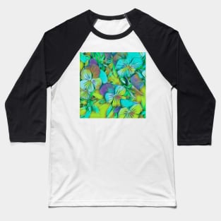 Pastel Pansies Baseball T-Shirt